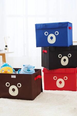 1 Pc Panda Design Folding Storage Bins Quilt Basket Kid Toys Organizer Storage Boxes
