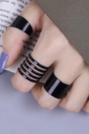 3 Pcs Punk Fashion Rings For Women