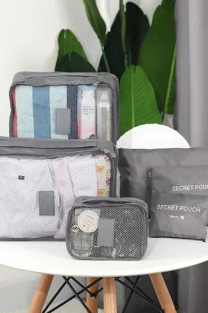 6 Piece Travel Packing Organizer Bag Set