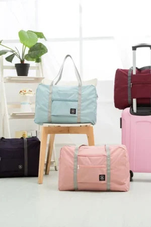 Foldable Travel Duffel Bag, Lightweight Carry On Luggage Bag For Women And Men