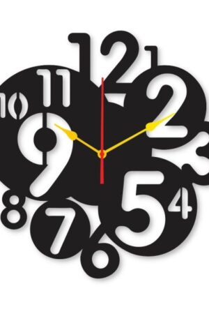 Small To Big Digit Dial 12×12 Wall Clock